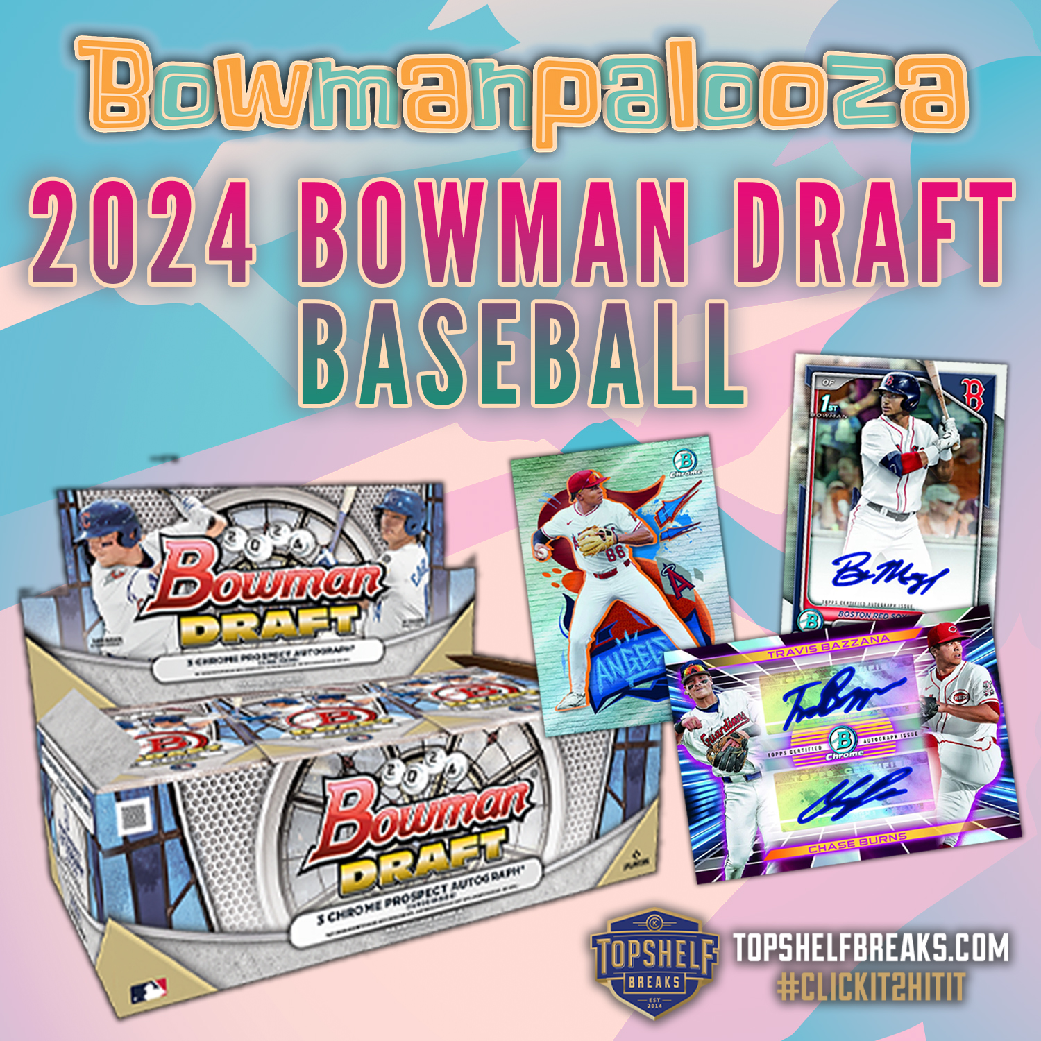 FROM 12/6 EBW! 2024 Bowman Draft Baseball Single Jumbo Box Random MLB